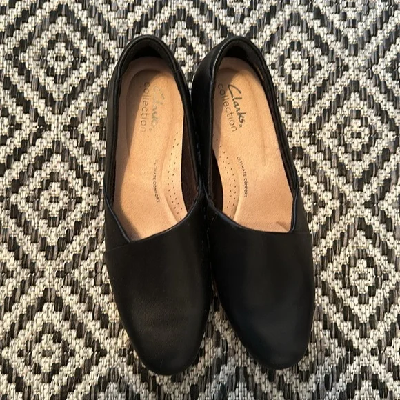 NWOT Clarks Juliet Palm Slip-On Black Leather Shoes 🖤 - Picture 4 of 4